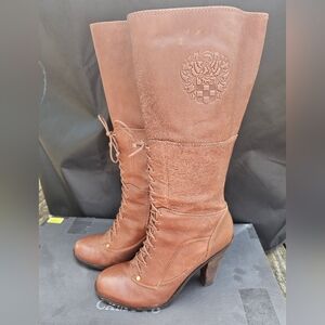 Vince Camuto Tan Over the Knee Boots